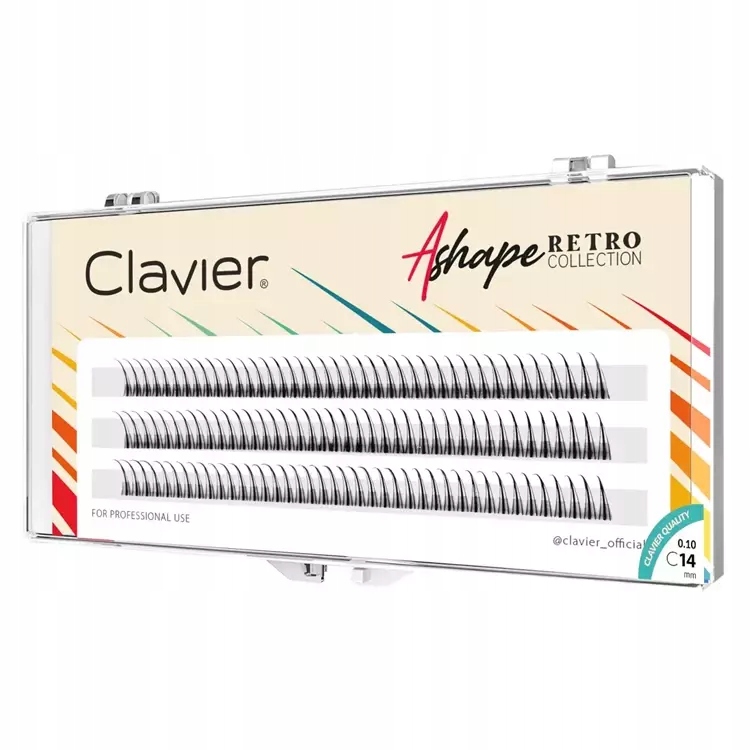 

Clavier Kępki Rzęs A Shape Retro 14 mm skręt C