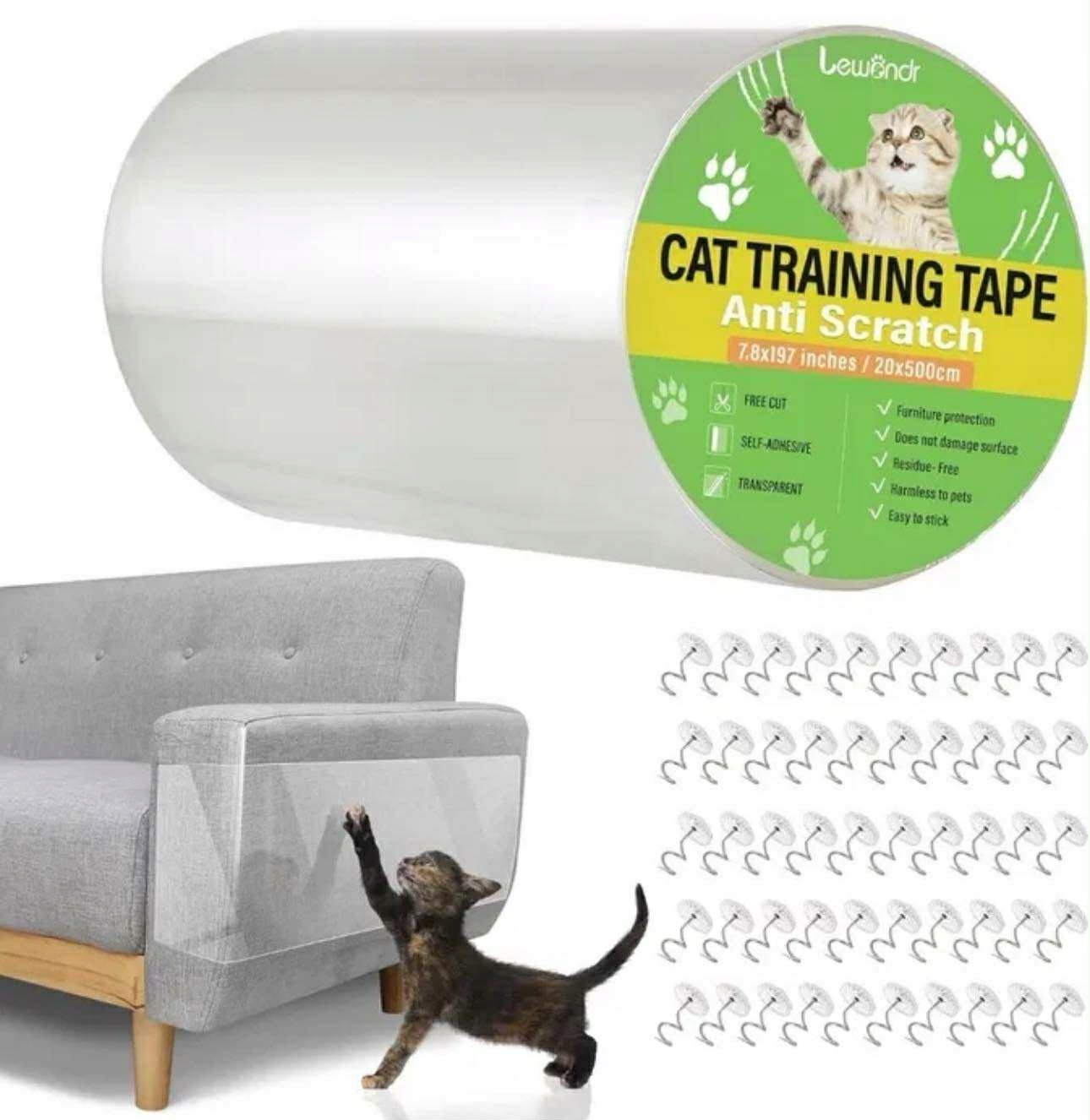 Levně Fólie Ochranná páska proti škrábání psů na gauči Nábytek 20 x 500 cm