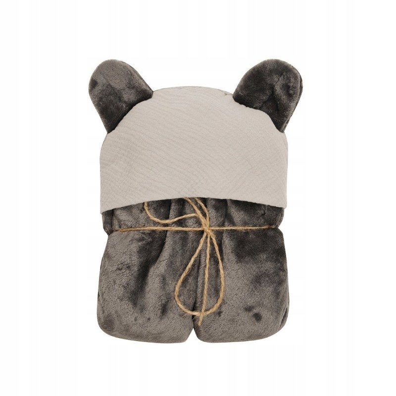 Kocyk Koala Muslin z kapturkiem 95x95 Babymatex