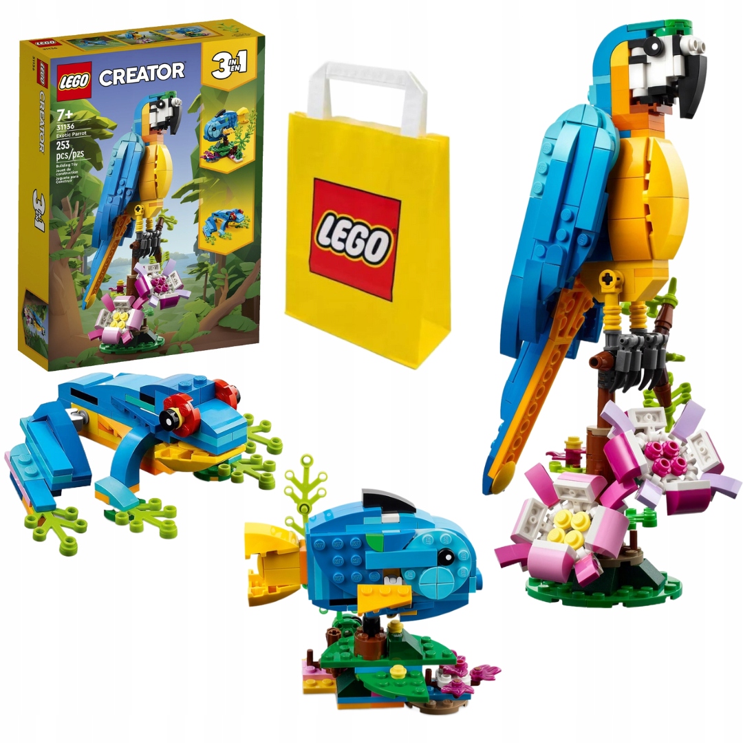 Lego Creator 3v1 31136 Exotický papoušek 3v1