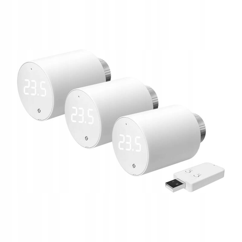 Termostatická hlavica Shelly WiFi/BLU Trv (3 kusy s centrálou)