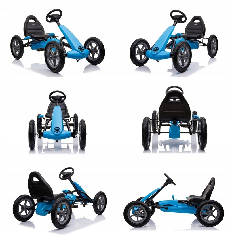 GOKART NA PEDAŁY KOŁA POMPOWANE - NOWOŚĆ/1904 Długość pojazdu 112 cm