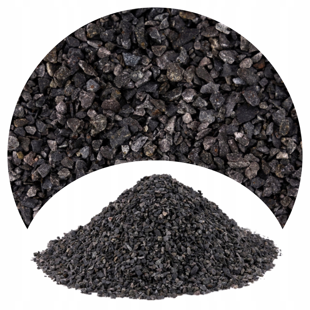 CZARNY ŻWIREK GRYS DO AKWARIUM 2-3mm 16KG