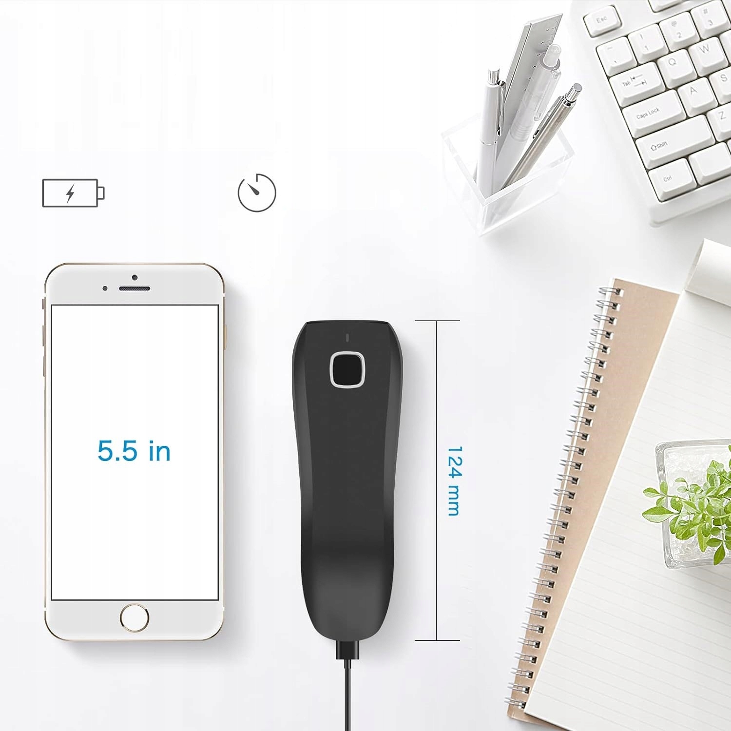 SKANER KODÓW KRESKOWYCH QR CZYTNIK NETUM C750 MINISKANER 1D 2D Bluetooth Producent Netum