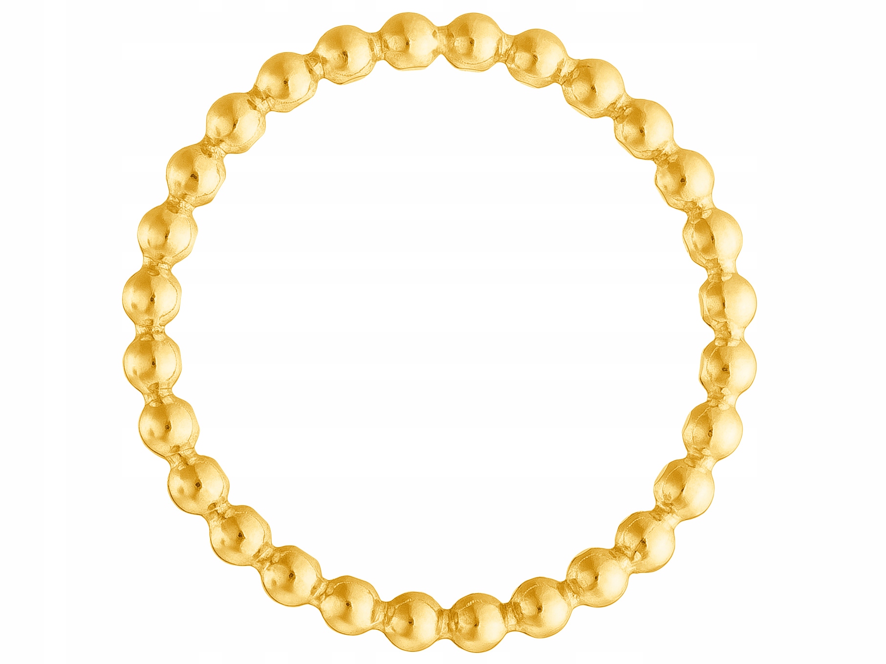 Stříbrný pozlacený Prstýnek Kulička 2 mm Tenký snubní prsten 17