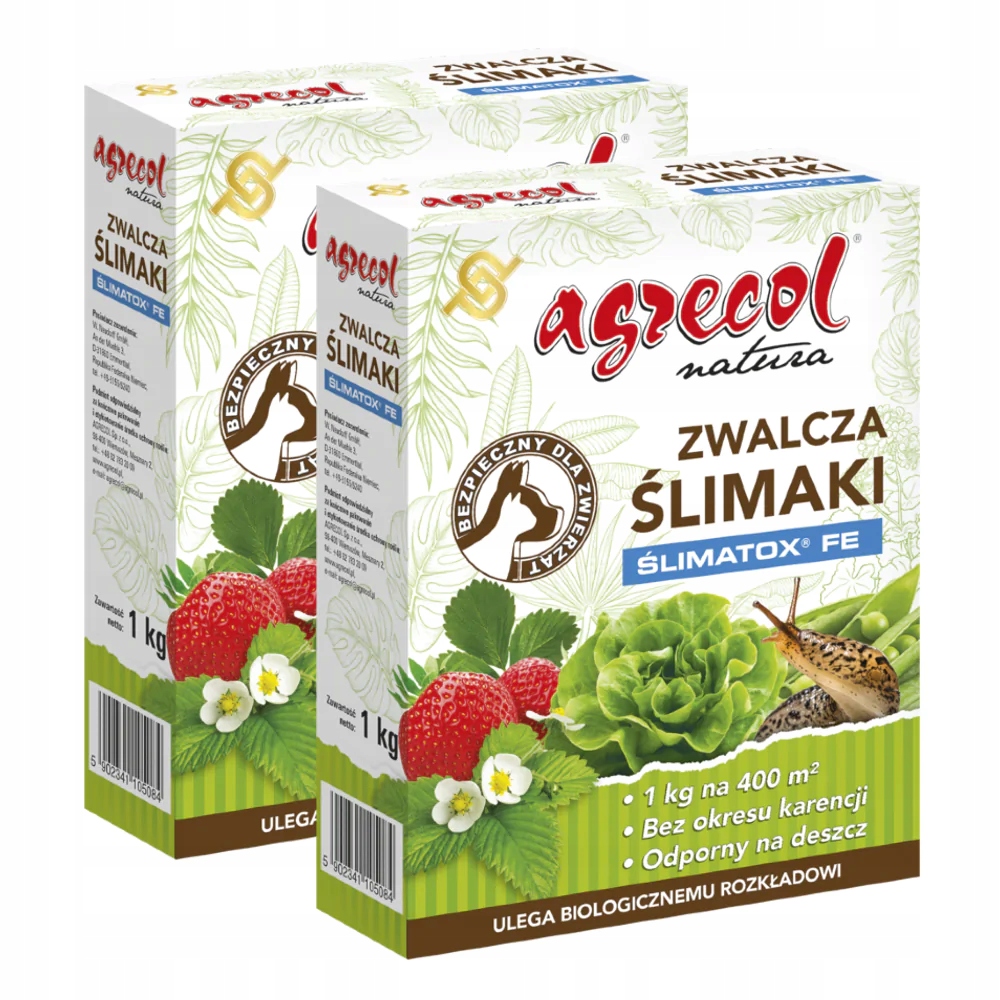 Ślimatox Fe Środek Na Ślimaki preparat granulki Bezpieczny Dla Zwierząt 2kg