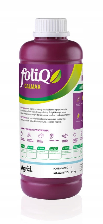 

Foliq Calmax 1L Agrii Nawóz Dolistny Warzywa Sady