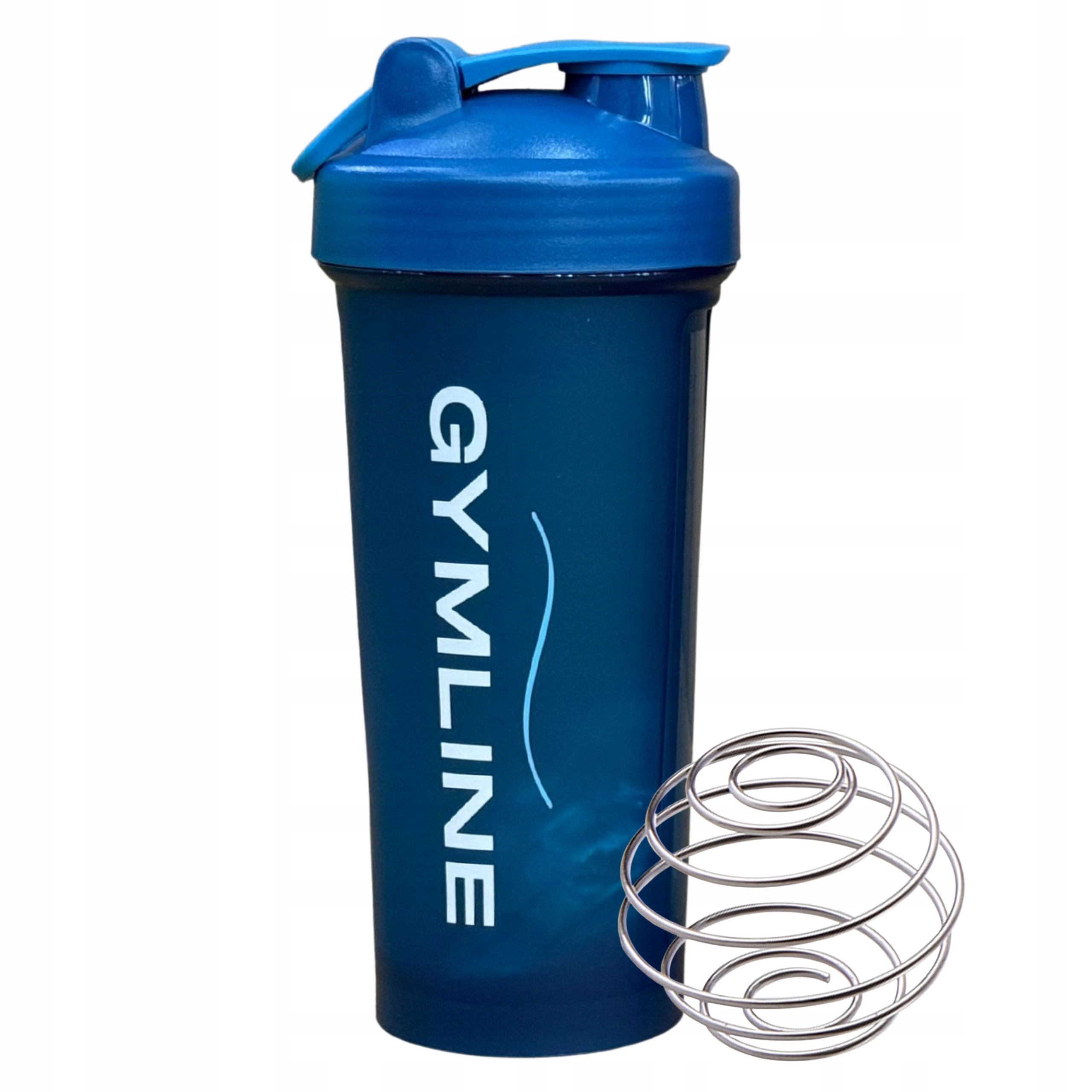 Shaker do odżywek białka 600 ml Granatowy Sportowy na siłownie trening