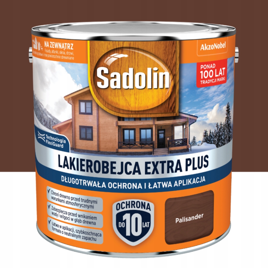 Sadolin Lakovací Nátěr Akylový Extra Plus Palisandr 2.50 L