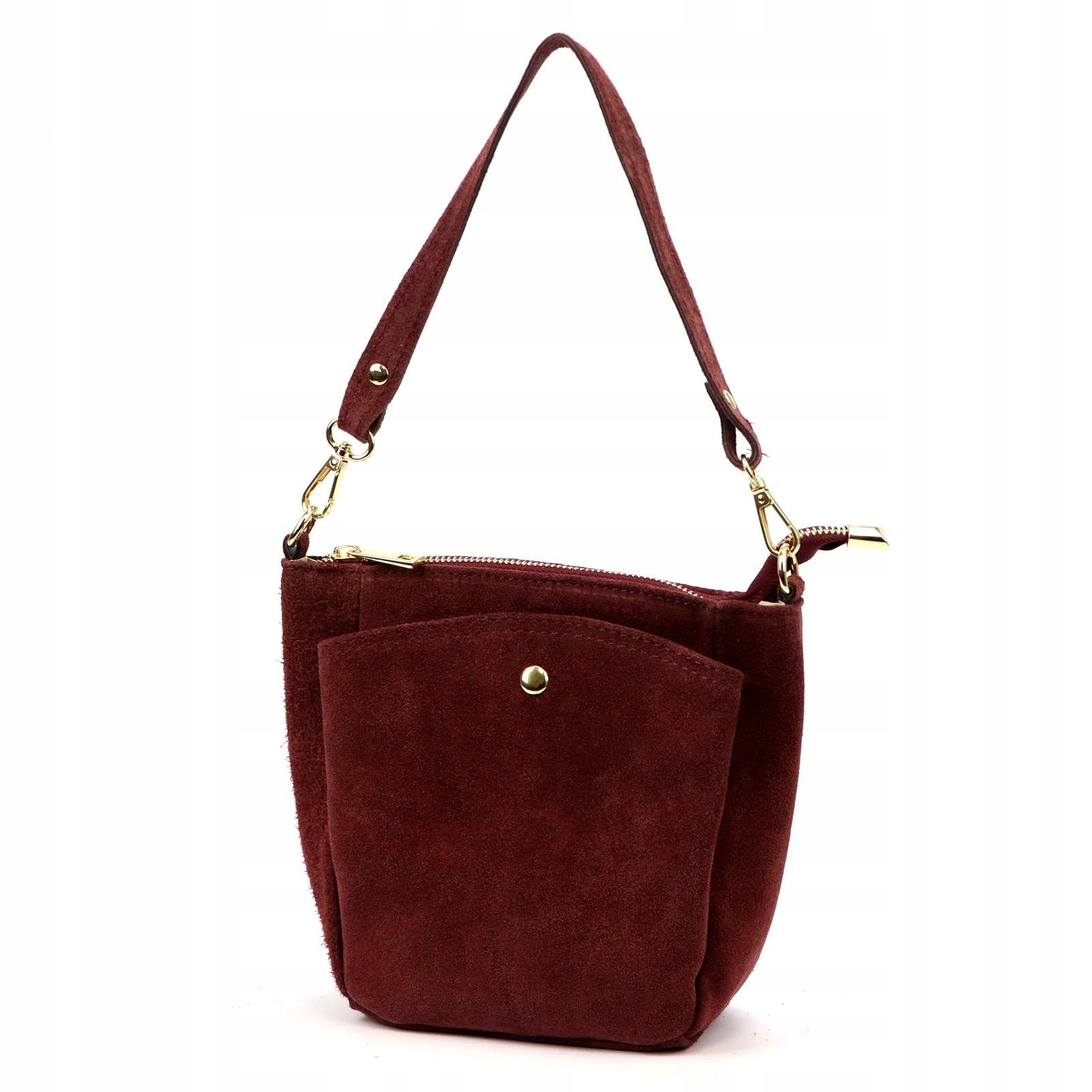 Dámská kabelka přes rameno kožená bordó přes rameno Luka