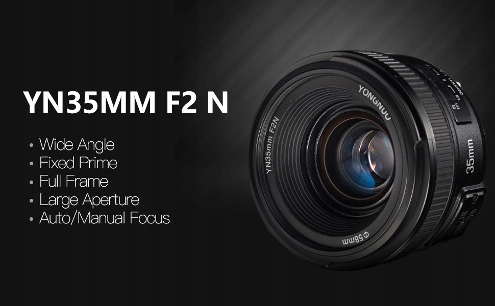 Objektiv Yongnuo YN35mm F2N pro fotoaparát Nikon s bajonetem F
