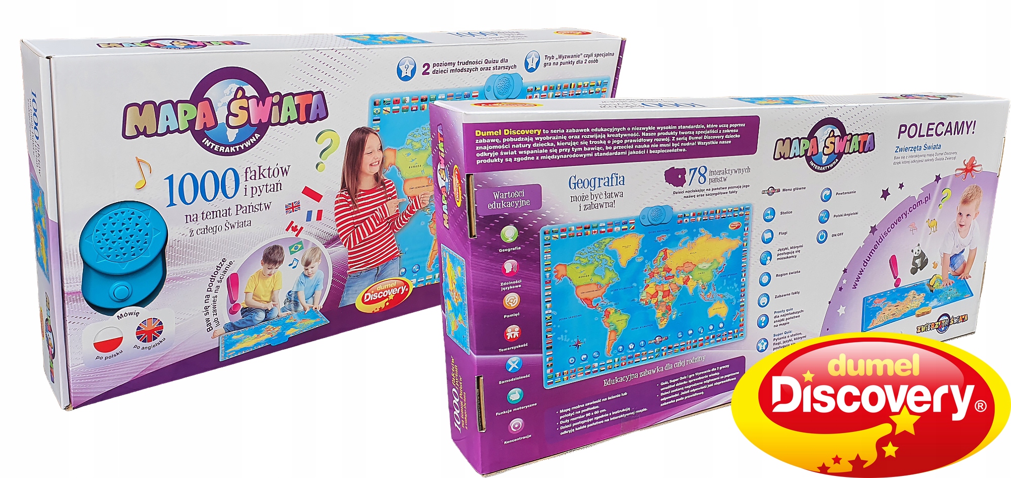 Interaktywna Mapa Świata Dumel gra edukacyjna POLSKA WERSJA