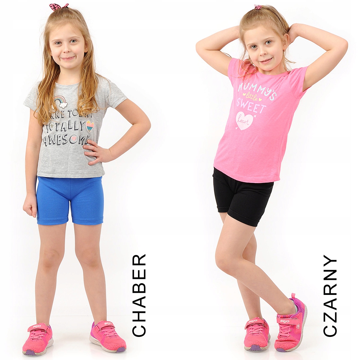 Krótkie spodenki Legginsy 1/2 Kolarki Dziecięce Getry POMARAŃCZOWE 152 Wiek dziecka 12 lat +