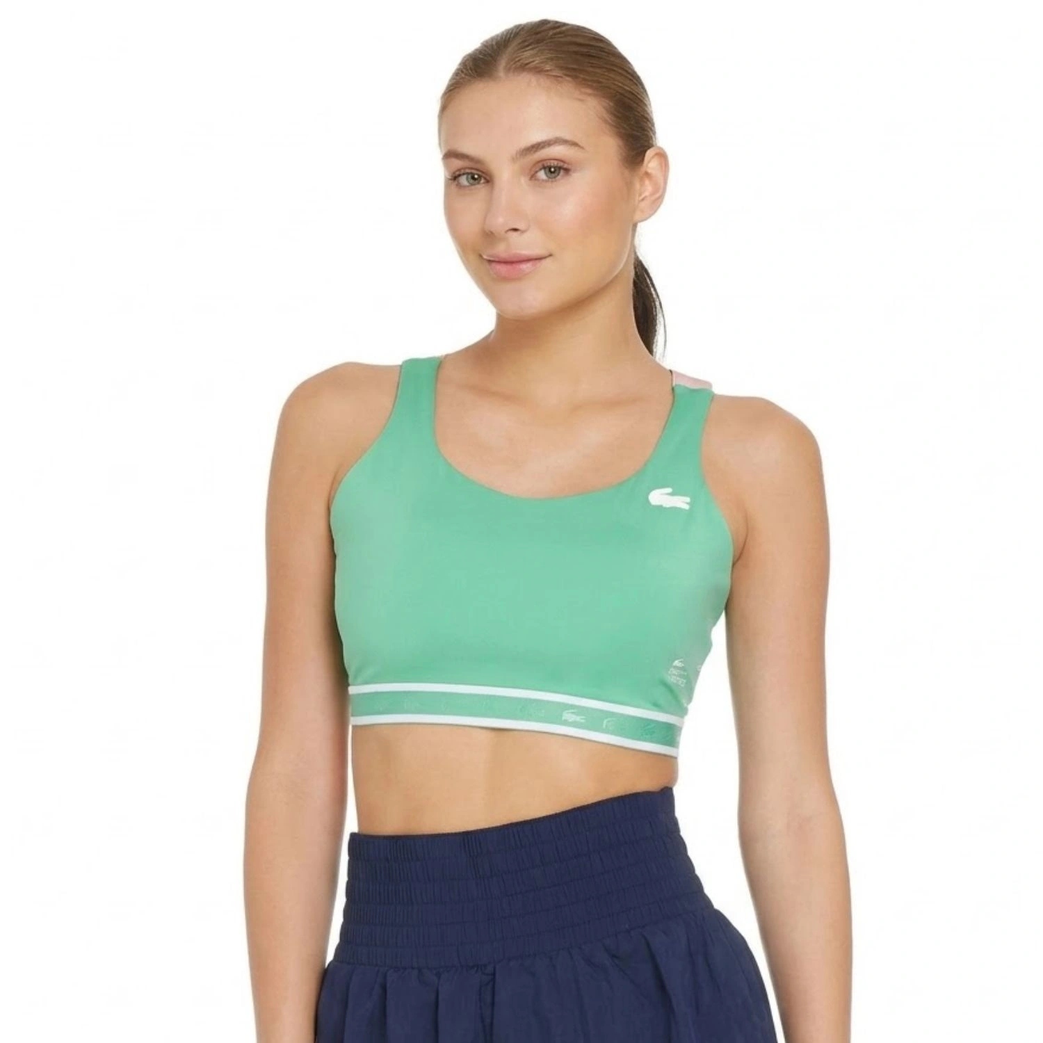 Dámský sportovní top Lacoste Sport, přiléhavá tréninková podprsenka, velikost Xs