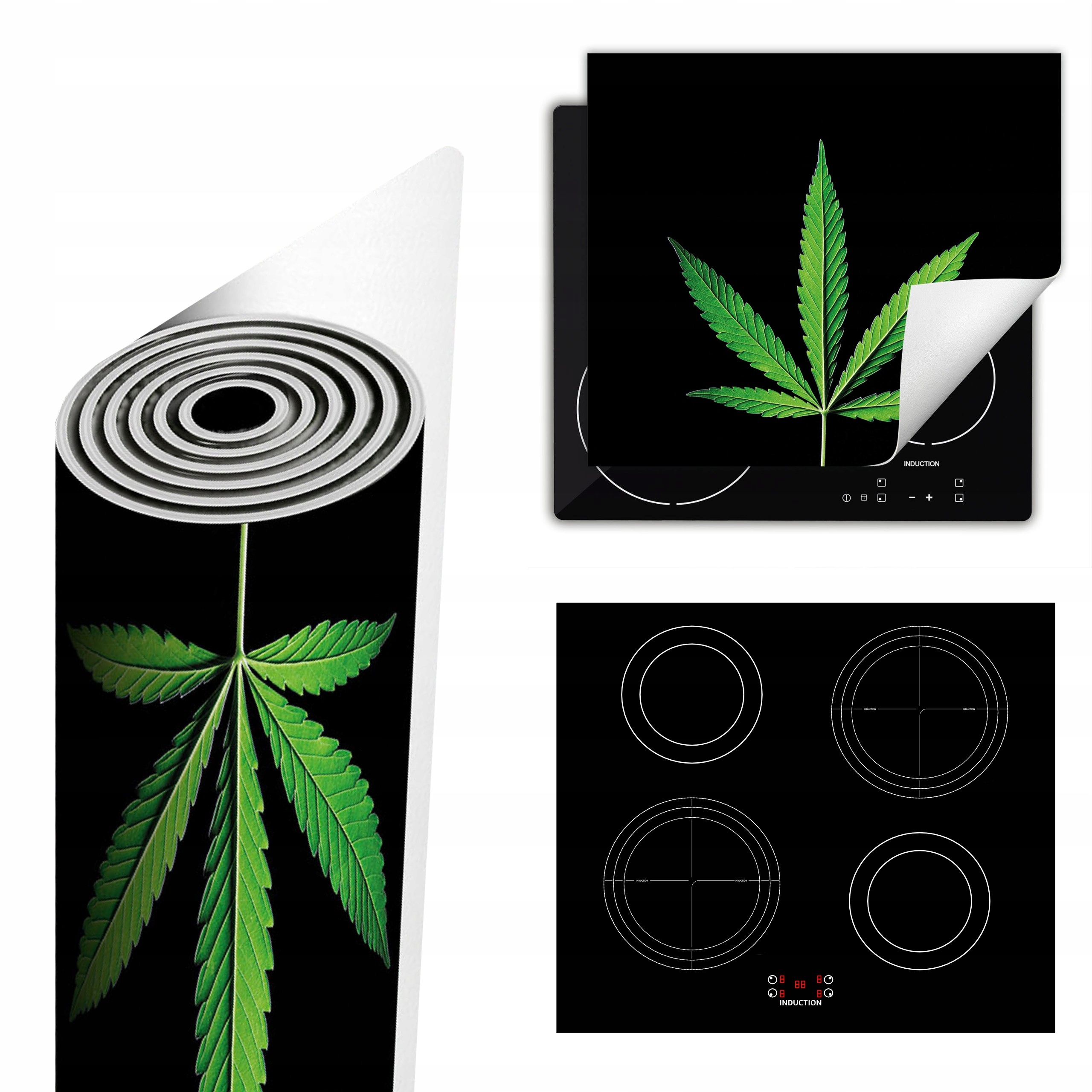 Ochranná Podložka Na Sporák Má Více Místa 60x52 černá konopí