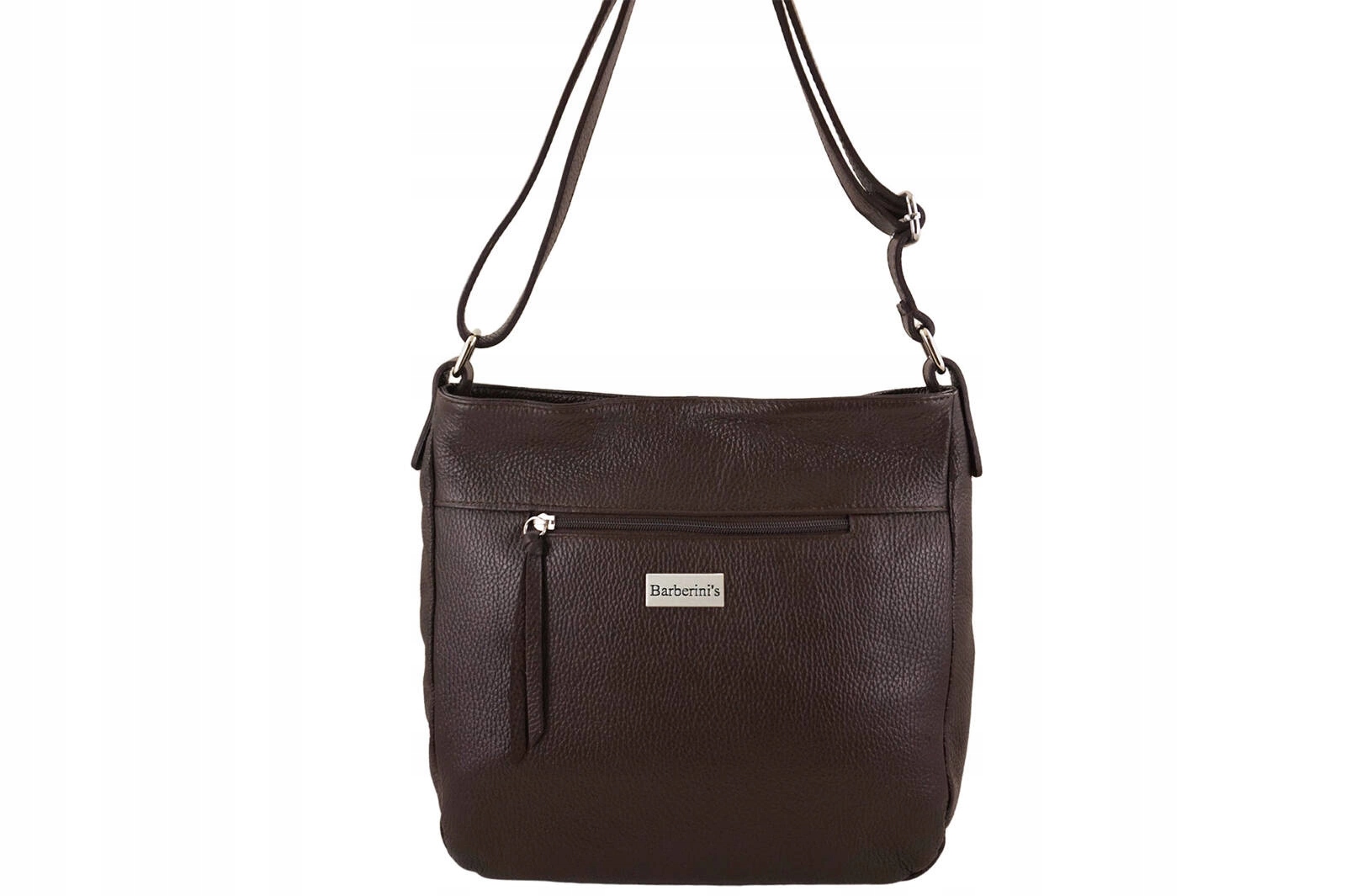 Dámská kožená kabelka pro každý den Tmavě hnědá