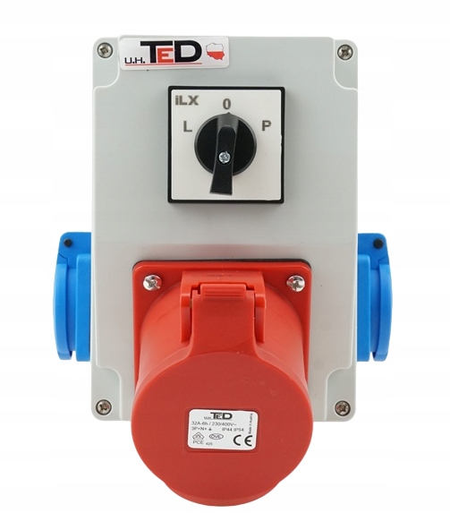 Stavební Rozvaděč Combopol 400V 32A/5P 2 X 250V Vypínač L-0-P