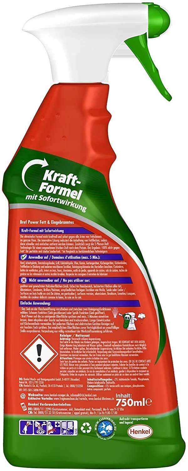 Bref Power Tłuszcz i Przypalenia 750 ml — 3