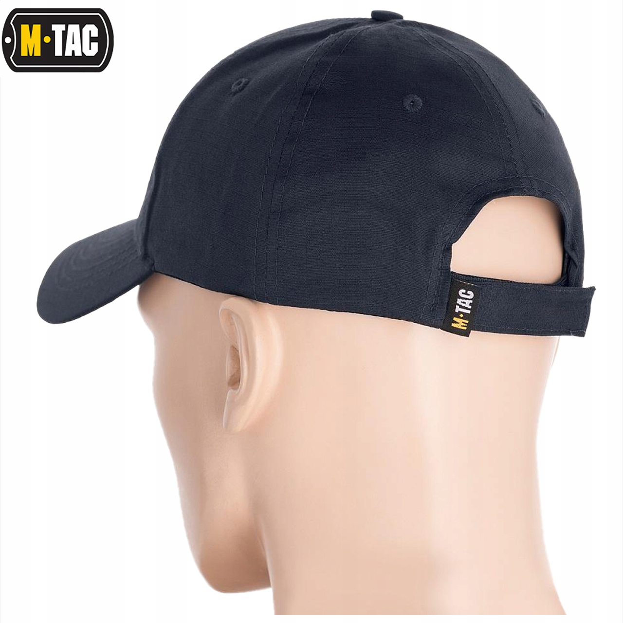 Czapka z Daszkiem Męska Bejsbolówka M-Tac Rip-Stop Wodoodporna Grey S/M Kolor niebieski