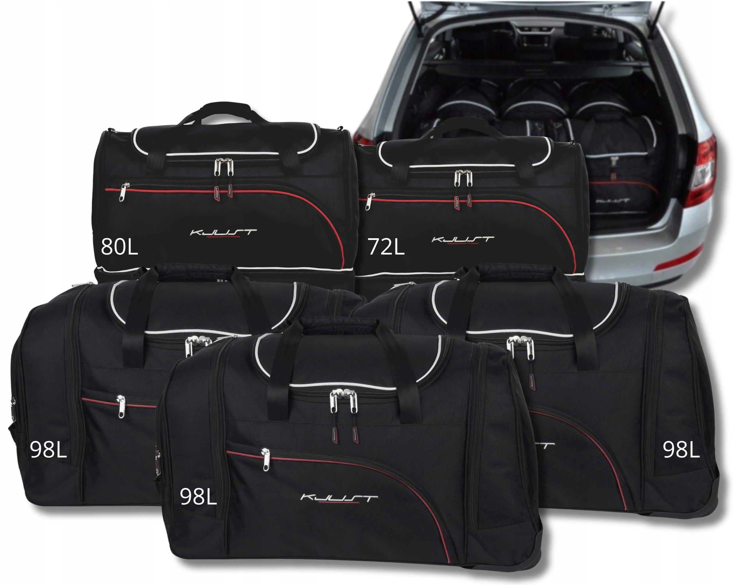 Cestovná Taška Do Kufra Škoda Octavia Kombi 2013-2020 5 ks