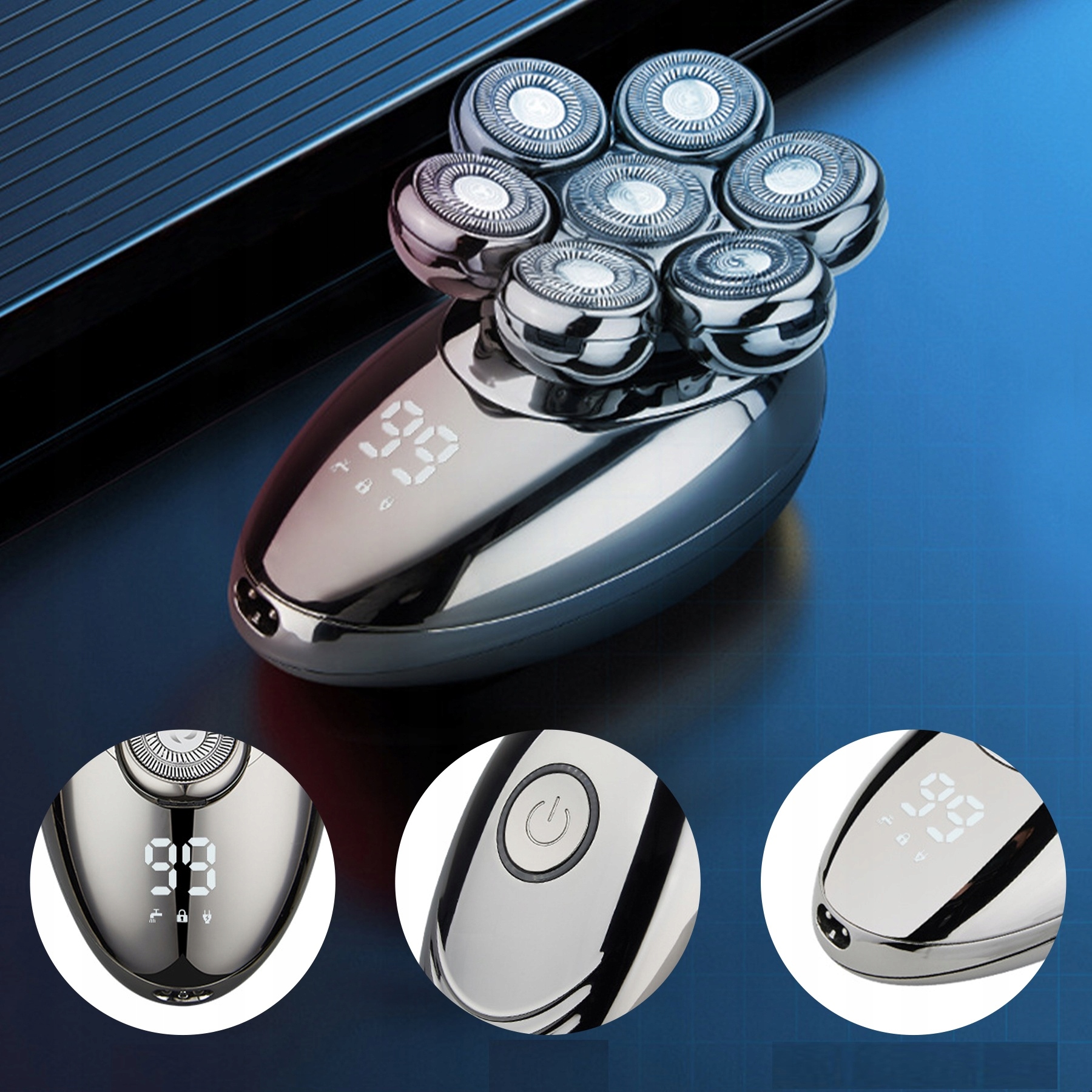 GOLARKA MĘSKA MASZYNKA DO GOLENIA BRODY GŁOWY Trymer tak