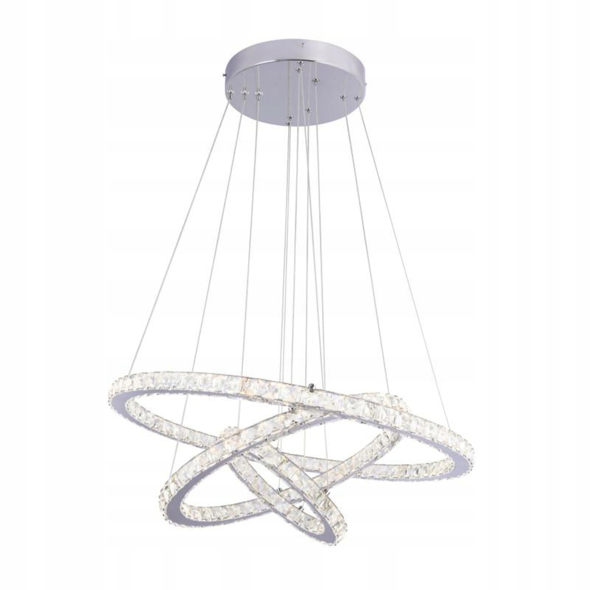 Závesné svietidlo Globo Marilyn I Led 76W 3060lm chróm diaľkové ovládanie