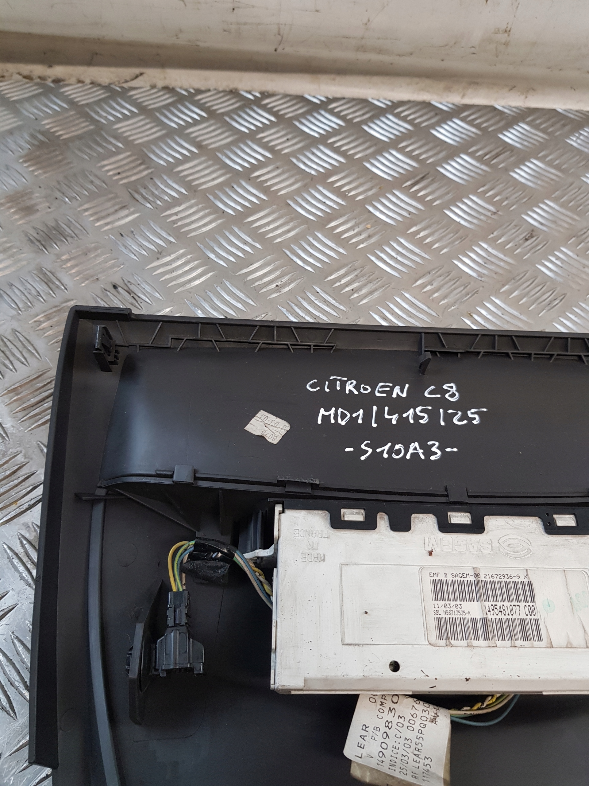 display RADIA OE 1495481077 CITROEN C8