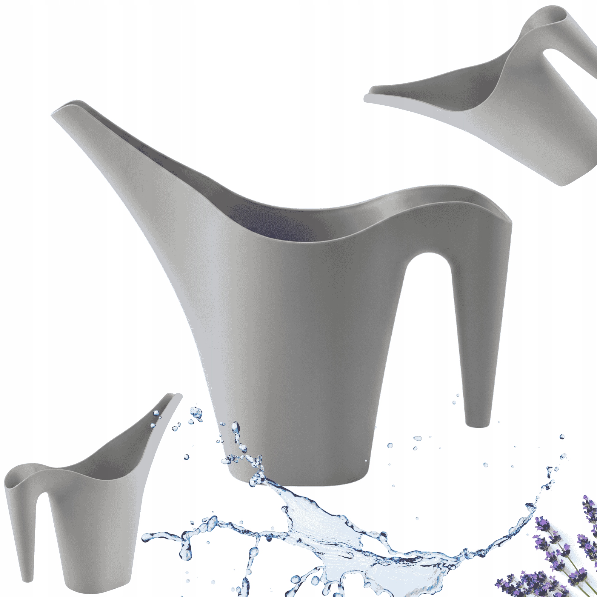 KONEWKA DOMOWA OGRODOWA DO PODLEWANIA KWIATÓW ROŚLIN MAŁA 1L SZARA