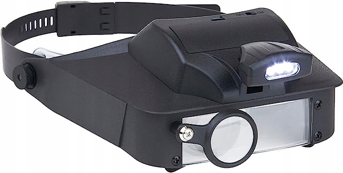 LUPA NAGŁOWNA OKULARY PRECYZYJNE DIODY LED 11X Model LV-10