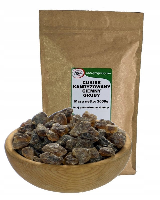 Cukr kandovaný hnědý tmavý hrubý 2000 g