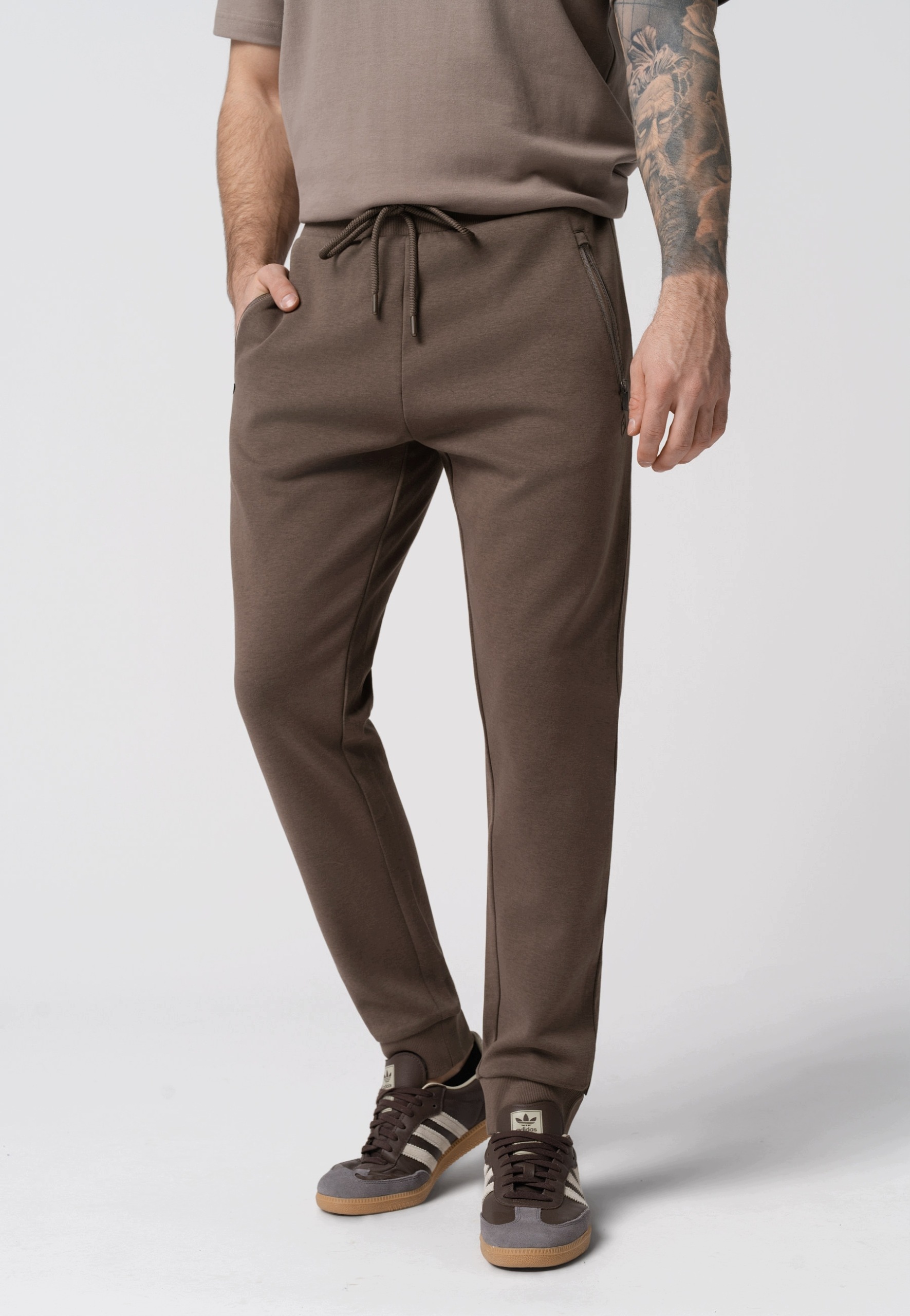 Pánské Jogger Tepláky Hnědé Volcano N-ben XL