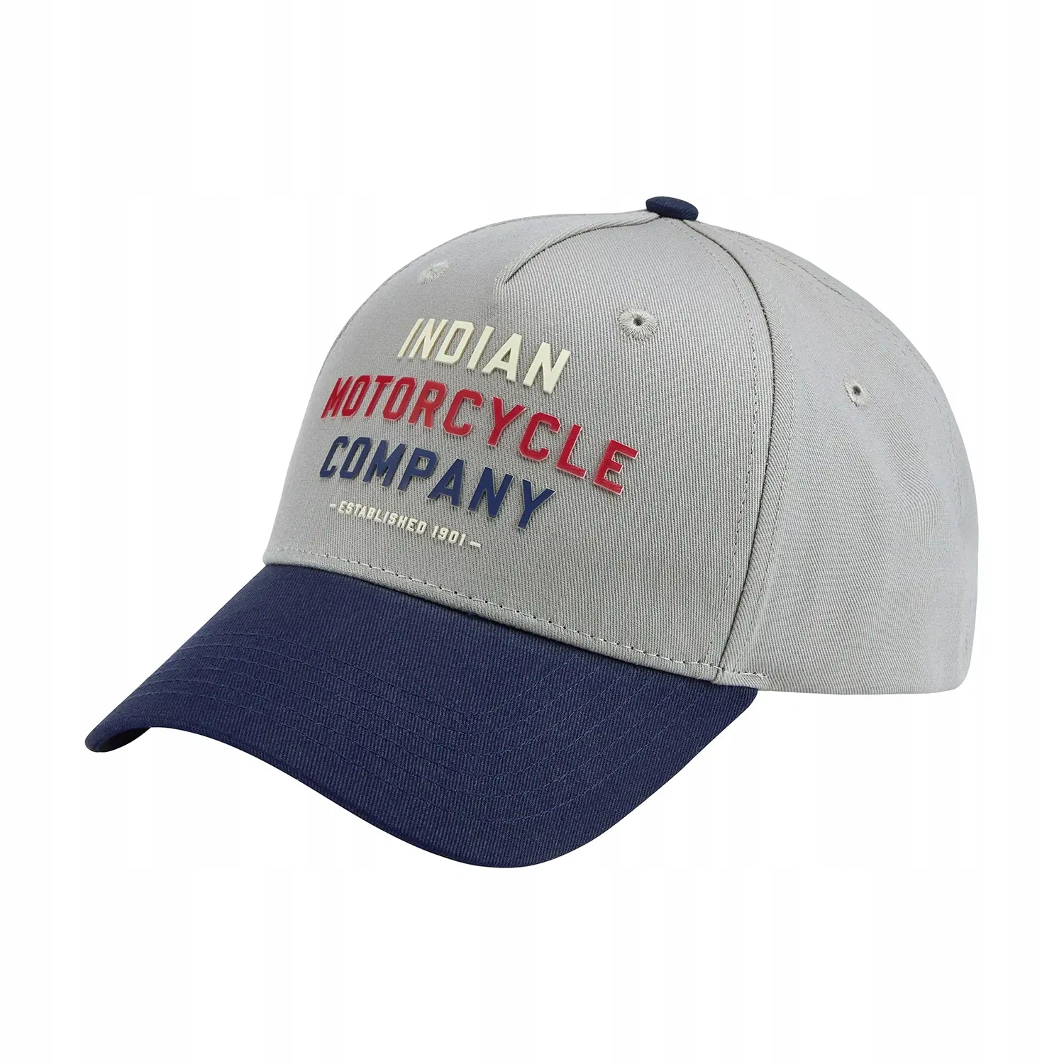 Čepice Indian Motorcycle Trucker Snapback Šedá Logo