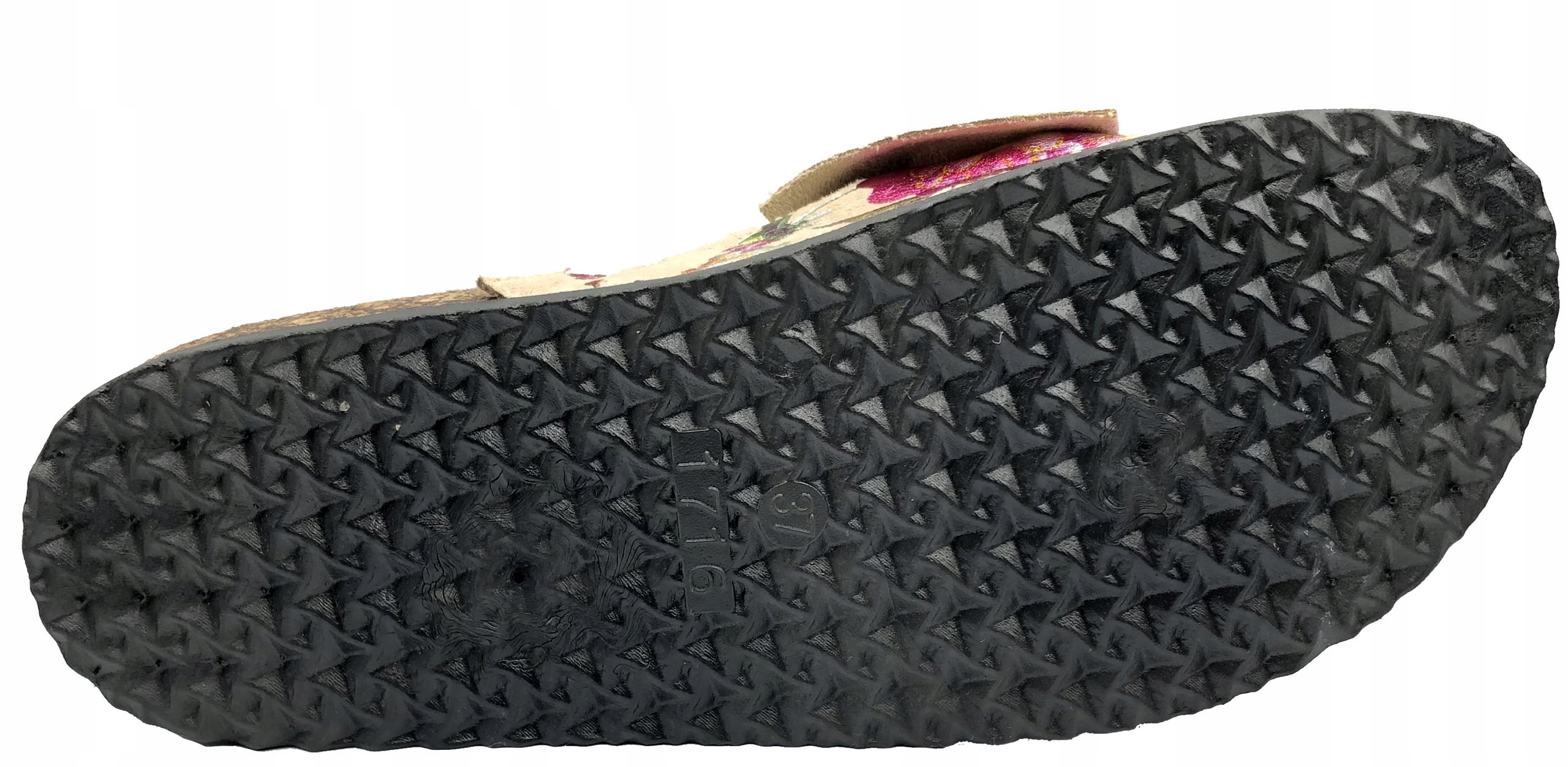 KLAPKI PROFILOWANE NA KORKU Z KOKARDĄ WYGODNE 38 Rozmiar 38