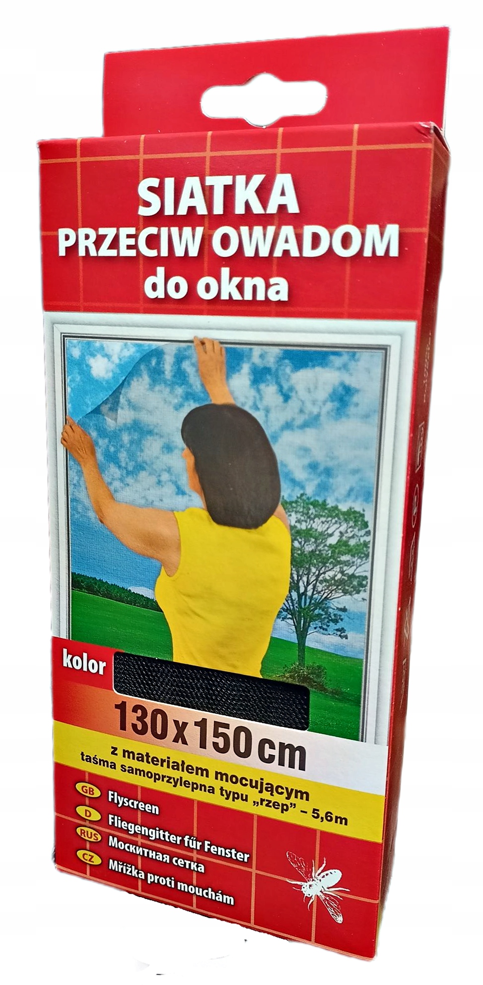 

Siatka Przeciw Owadom 130x150 Czarna Moskitiera