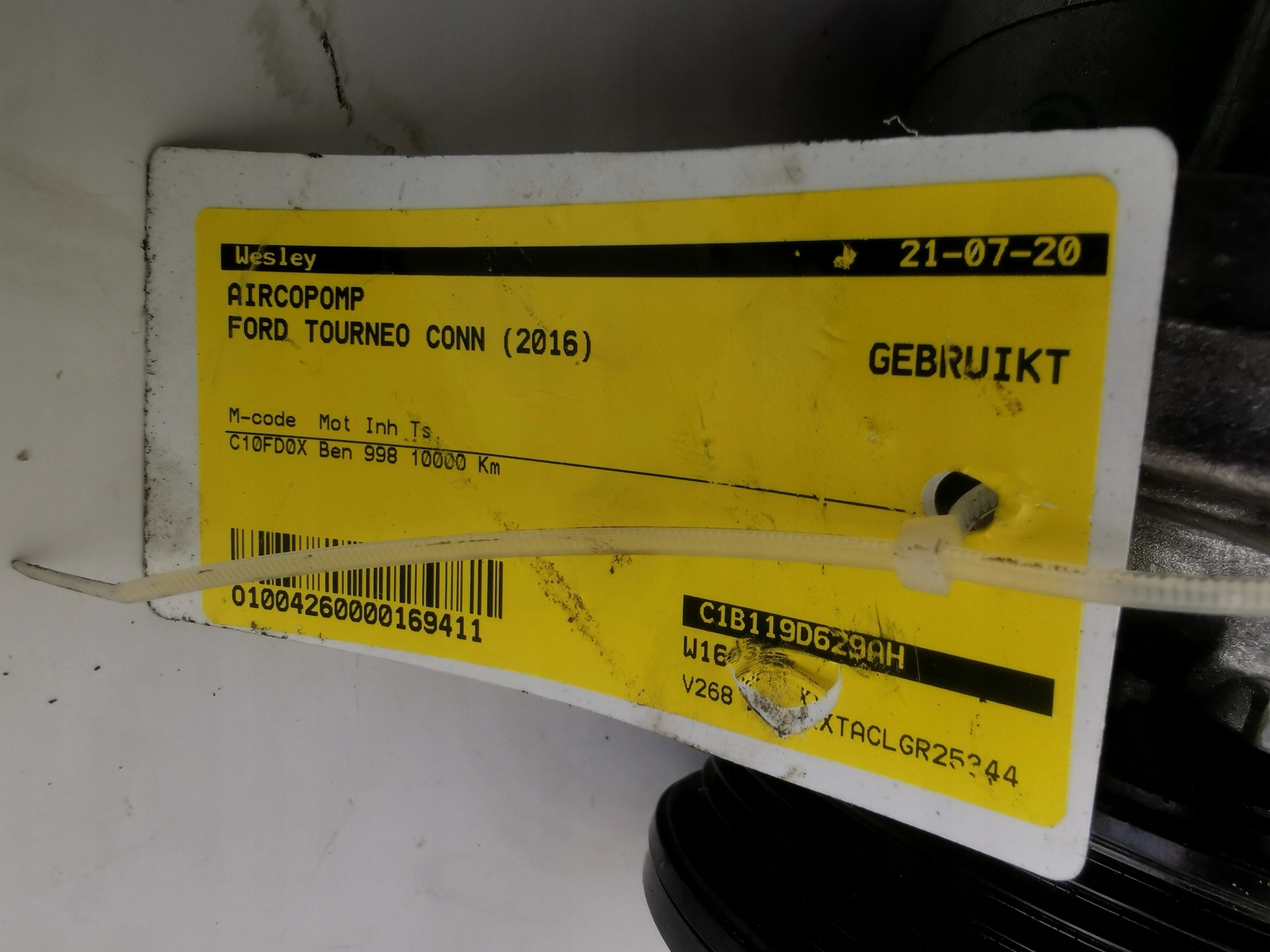 FORD TOURNEO 1.0B C1B1-19D629-AH C10FD0X kompressor
