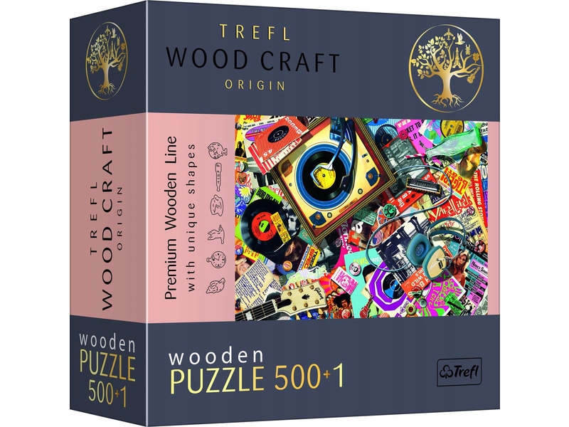 

Puzzle Trefl Wood Craft W świecie muzyki 20180