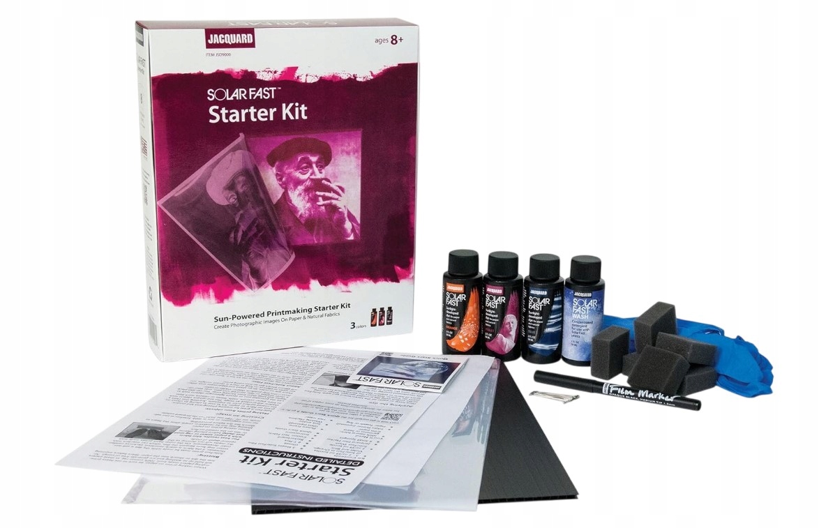 Startovací Sada Pro Grafiku Tkaniny Papír Jacquard Solarfast Starter Kit