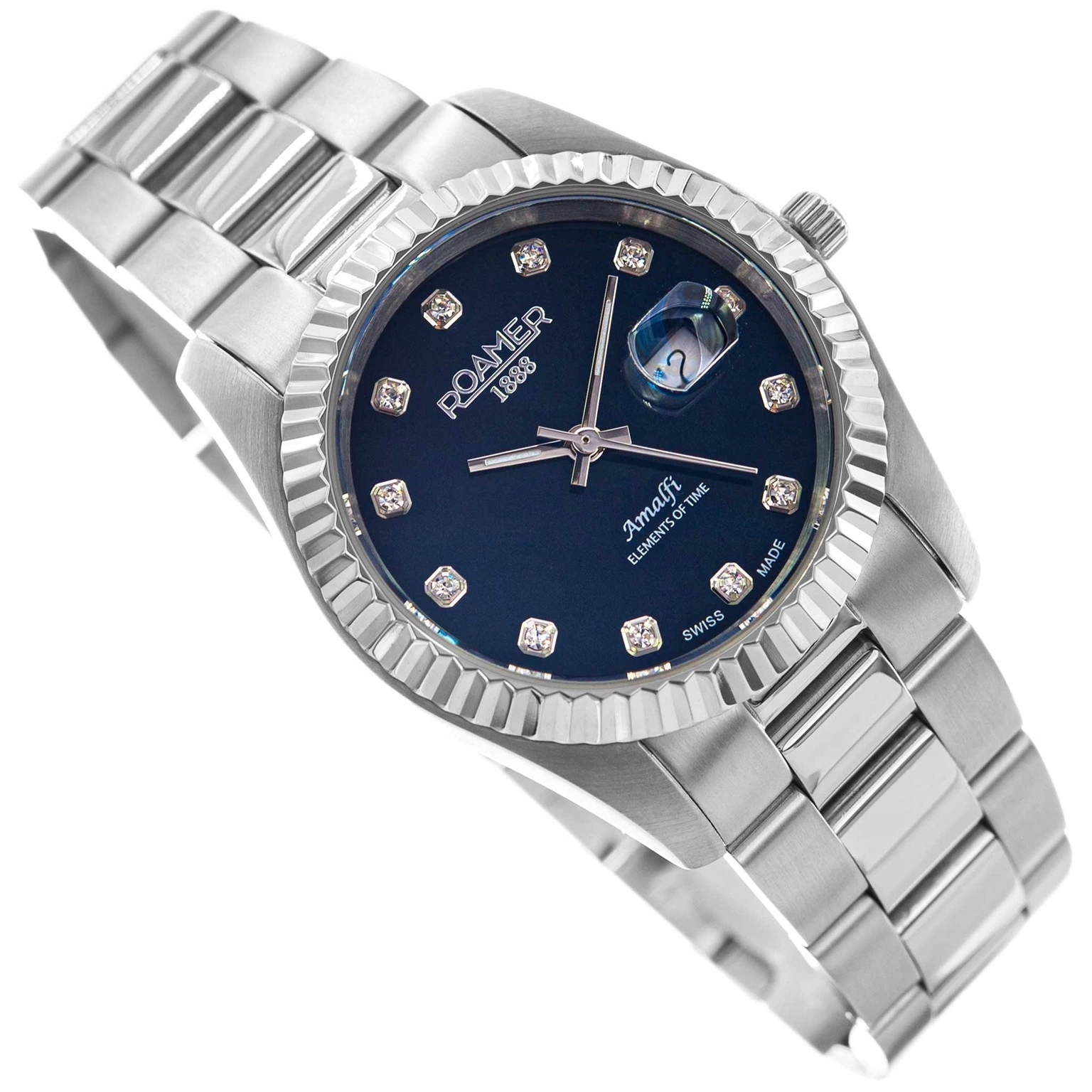 Dámské Hodinky Roamer 852844 41 49 20 Amalfi Stříbrné S Náramkem 10 CM