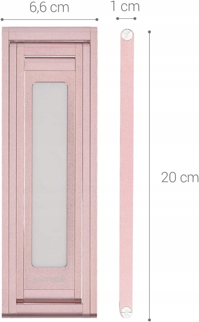 Lampka nocna biurkowa LED składana Różowe Złoto Kolor dominujący srebrny