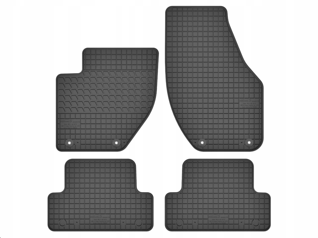 КОВРИКИ РЕЗИНОВЫЕ ВЫДЕЛЕННЫЕ VOLVO V40 2012-2019