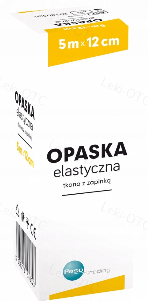 

Paso opaska elastyczna tkana z zapinką 5m x 12cm