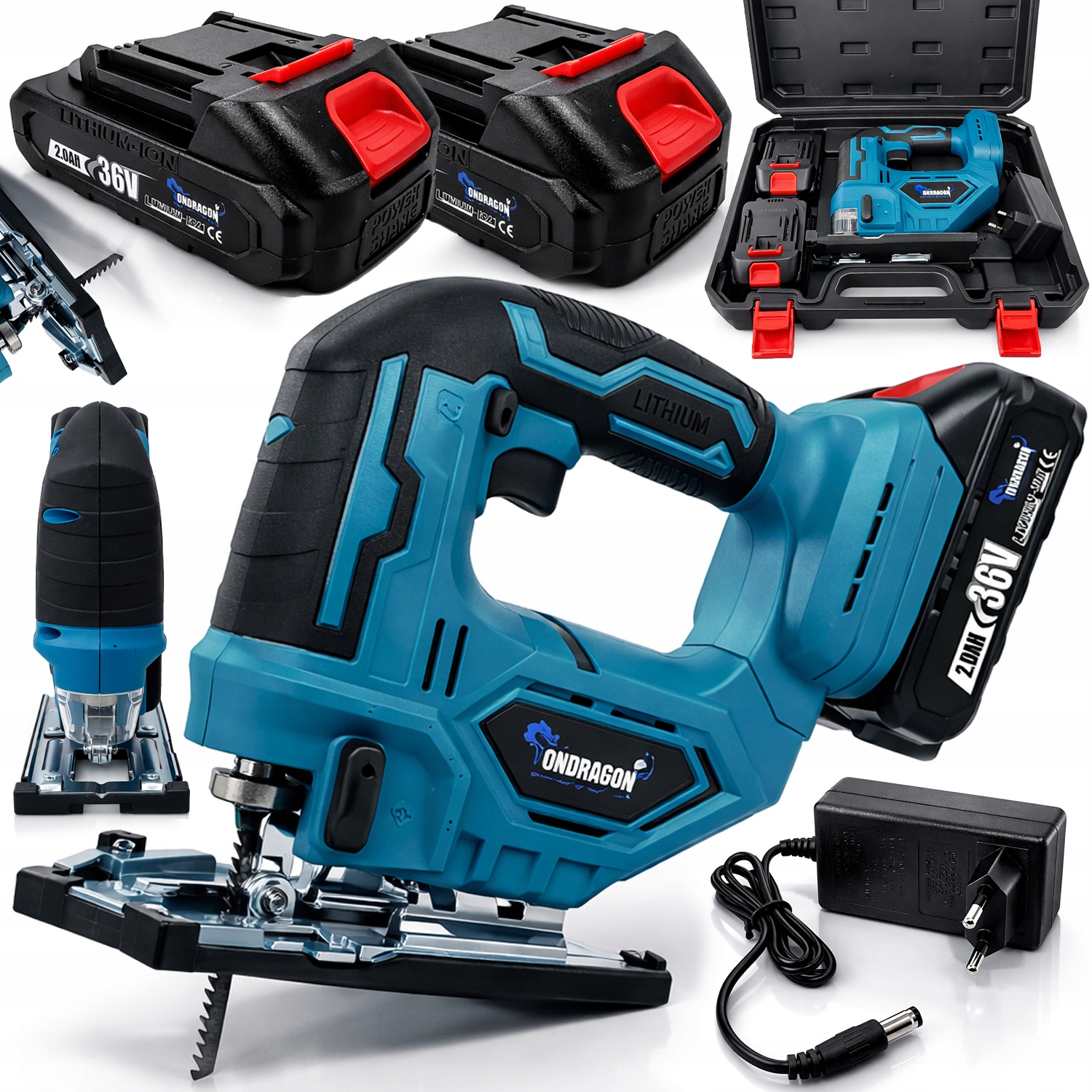 Wyrzynarka Do Drewna Akumulatorowa Do Stali 36V 2Ah Brzeszczot Ondragon Moc