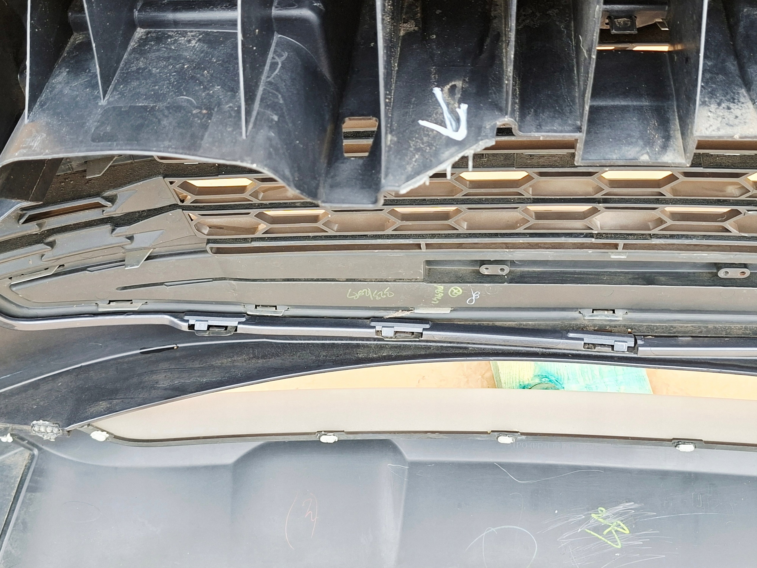 FORD ECOSPORT 2012-2017 bumper front complete grey METALIK