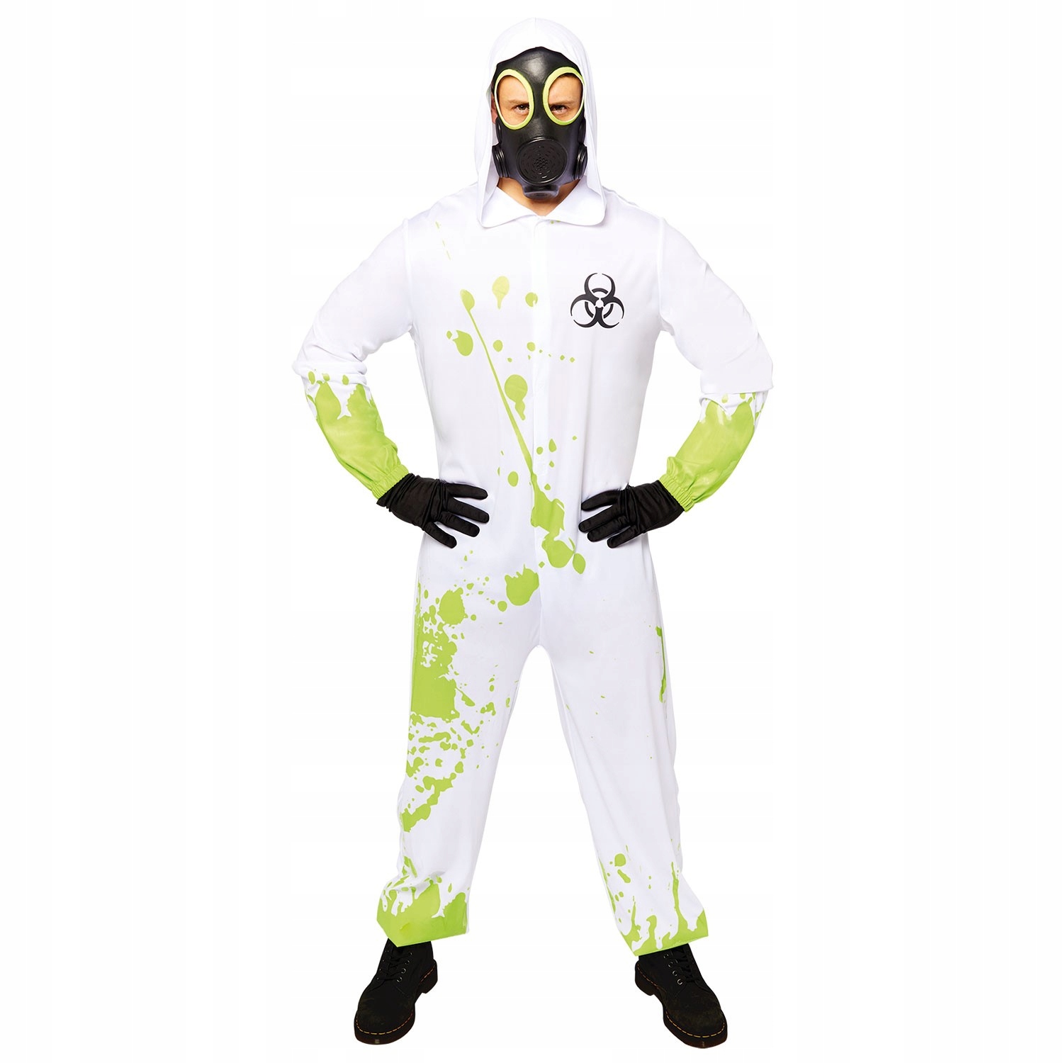 Halloweenský ochranný Kostým s motivem kontaminované zóny, vel M/L