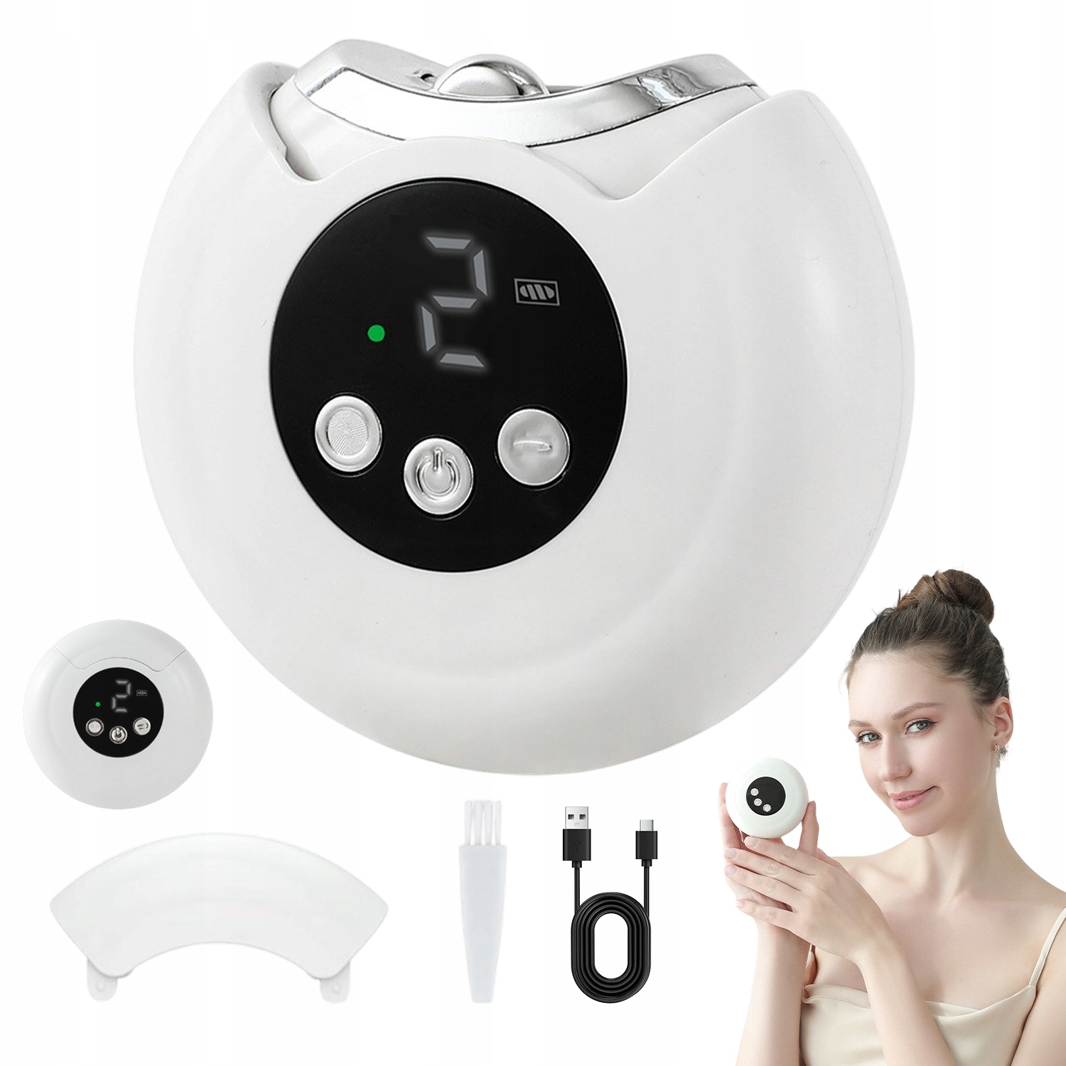 Přenosný Elektrický Kleštičky Na Nehty Usb Bezpečné S Led A Leštičkou