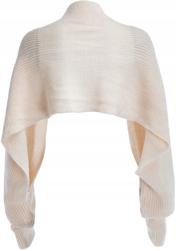 CIEPŁE PONCZO SWETER SZAL Z RĘKAWAMI PONCHO KOLORY Zapięcie brak