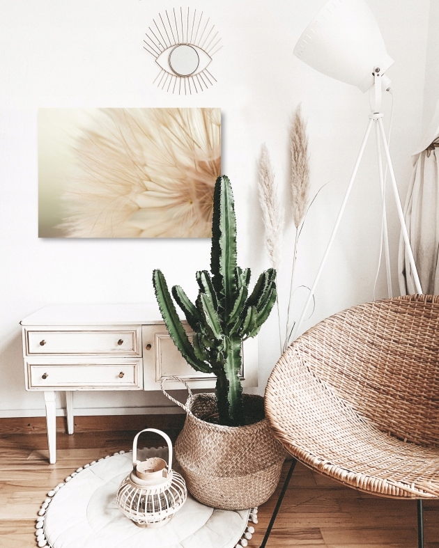 DMUCHAWIEC BOHO BEŻ plakat obraz 21x30 cm #205 Wysokość produktu 21 cm