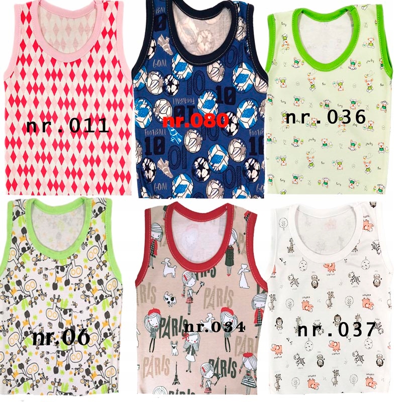 Podkoszulka na naramkach bawełna POLSKIE 92 cm Materiał dominujący bawełna