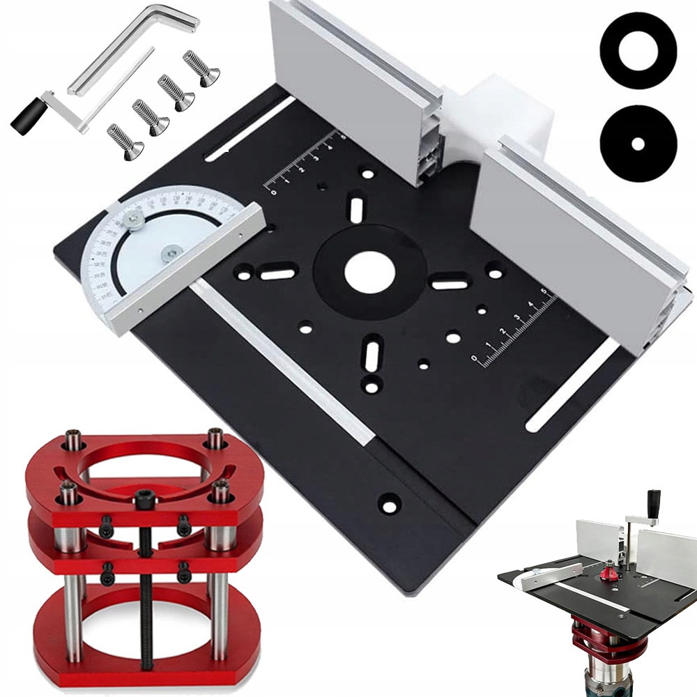 Płyta Blat Aluminiowy Do Stołu Frezarki Z Prowadnicą Płytka Aluminiowa