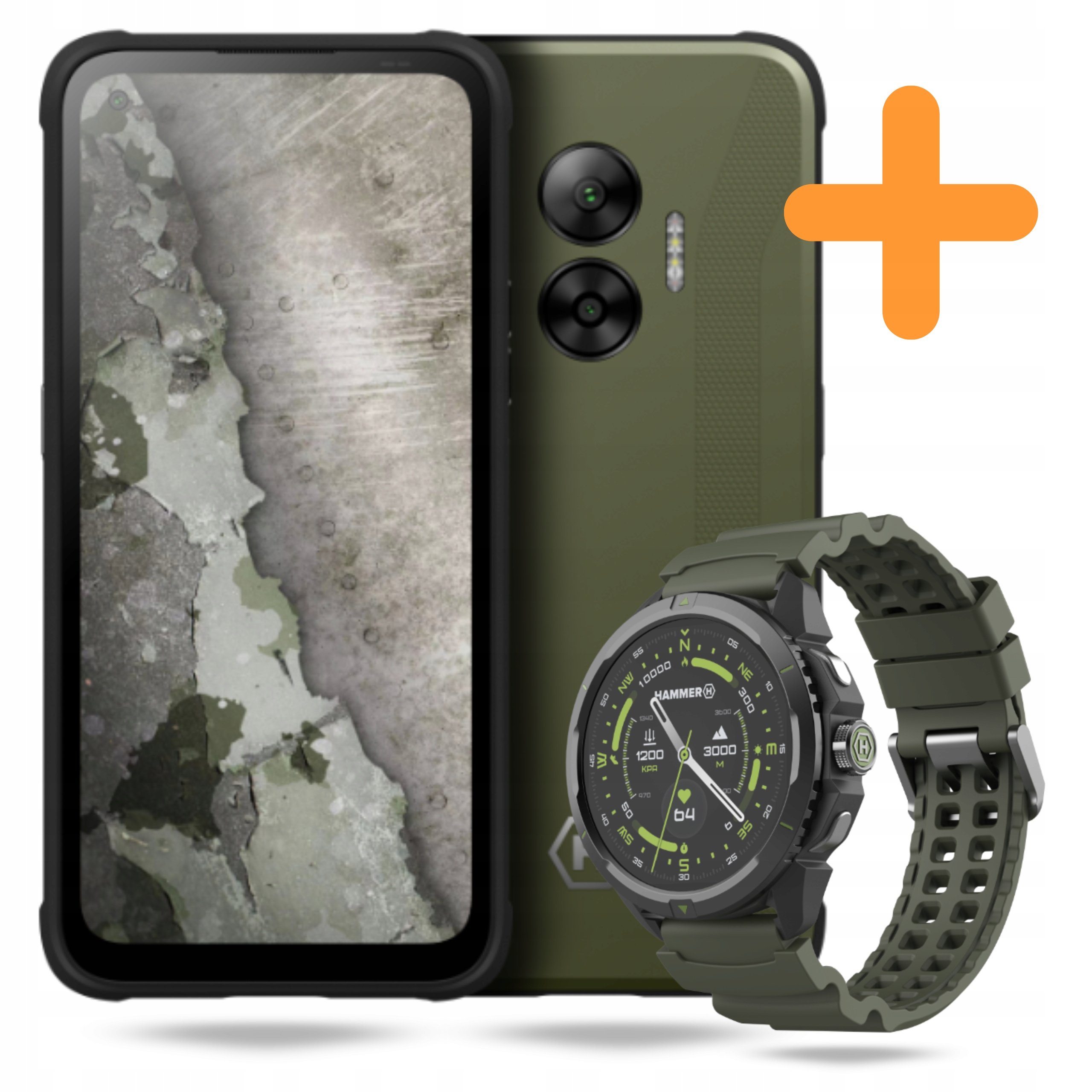 Smartfon Hammer Blade V 5G Me Telefon Hammer Smartwatch 2 Me Zegarek Zestaw